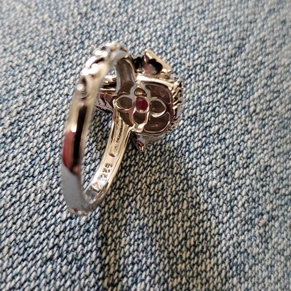 Bali Legacy Genuine Natural Diamond Ruby Elephant's Head Ring